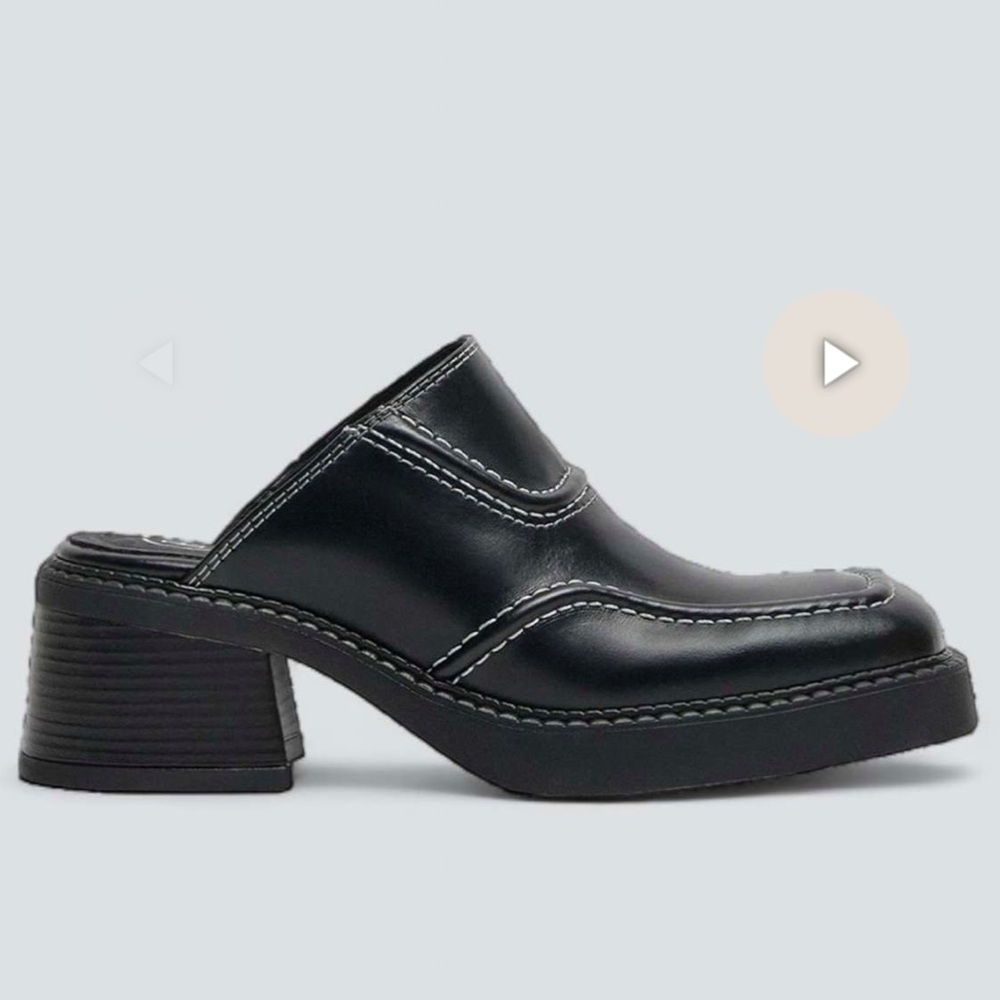 MIISTA RUBI BLACK MULES - Picture 1 of 8
